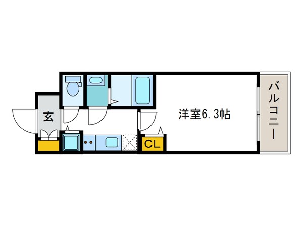 アドバンス大阪ドーム前アヴェニールの物件間取画像